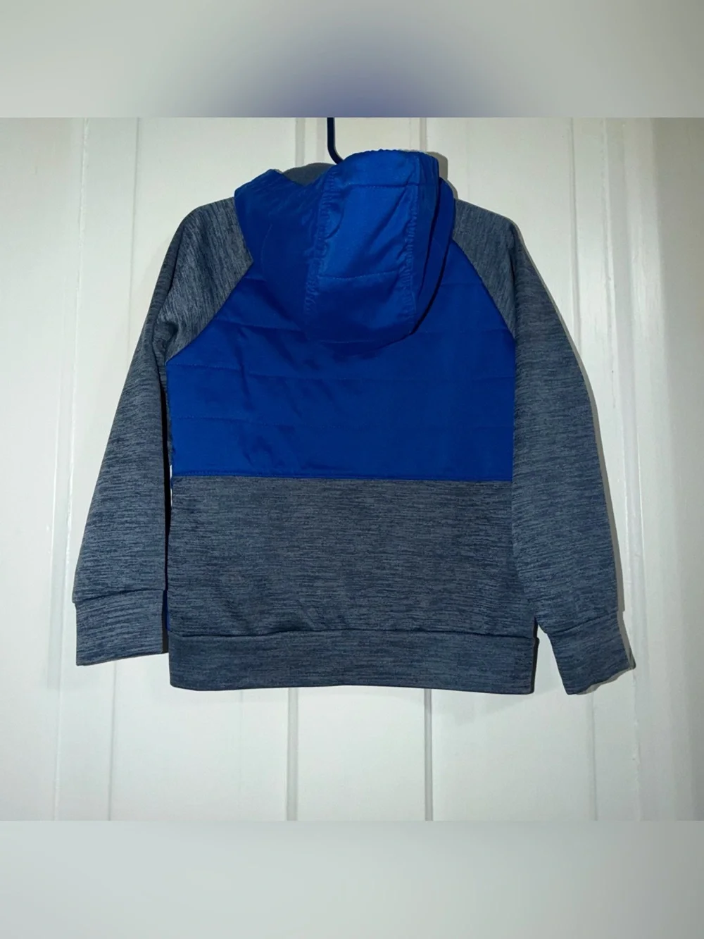Boys toddler 4T Columbia Blue and Gray Hooded‎ Zip-Up Jacket